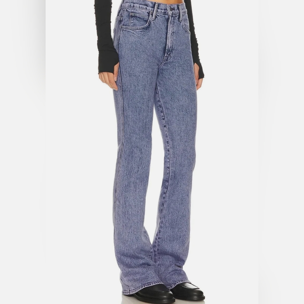 NWT Mother Desperado Heel Acid Trip Paisley Purple High Rise Bootcut Jeans 28
